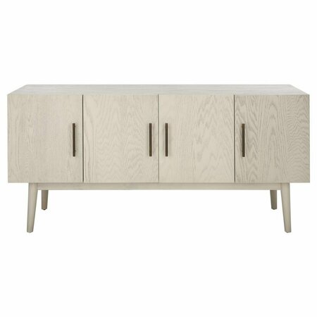 SAFAVIEH Doderick Mid-Century Media Stand, White Washed SFV2114A